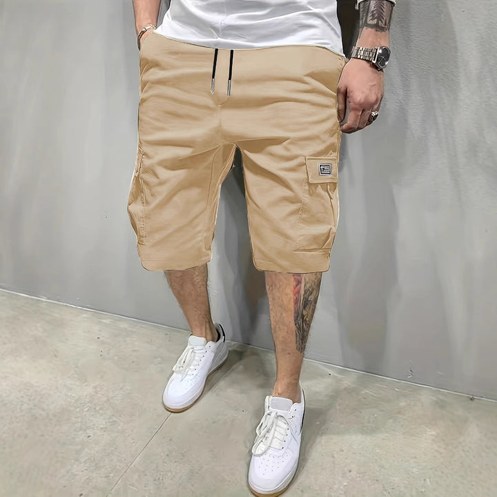 Mens_Cargo_Shorts_Drawstring_Waist_with_Side_Pockets_8