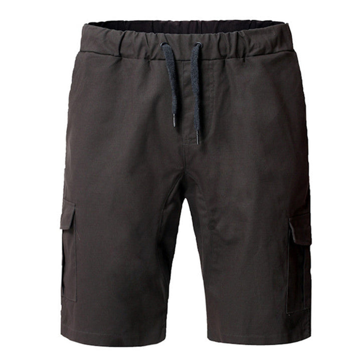 Mens_Cargo_Shorts_Elastic_Waistband_with_Multiple_Pockets_5