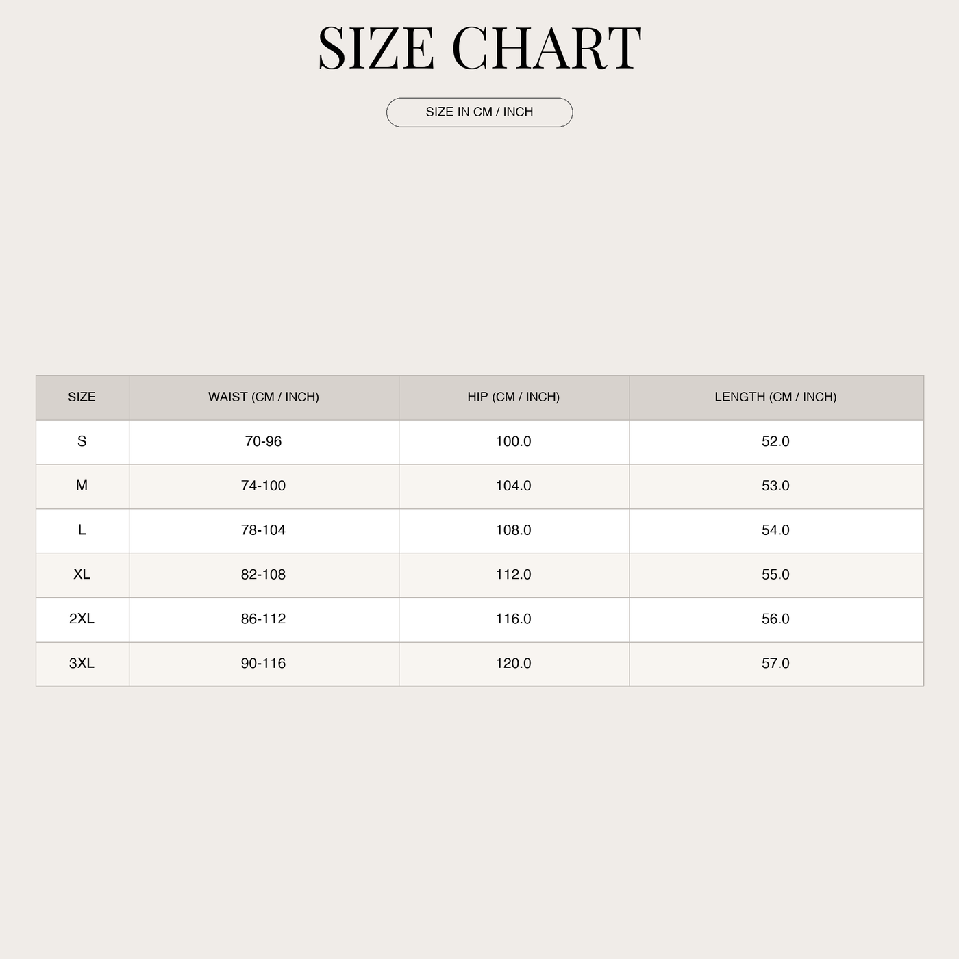 Men's Cargo Shorts – Elastic Waistband with Multiple Pockets size chart