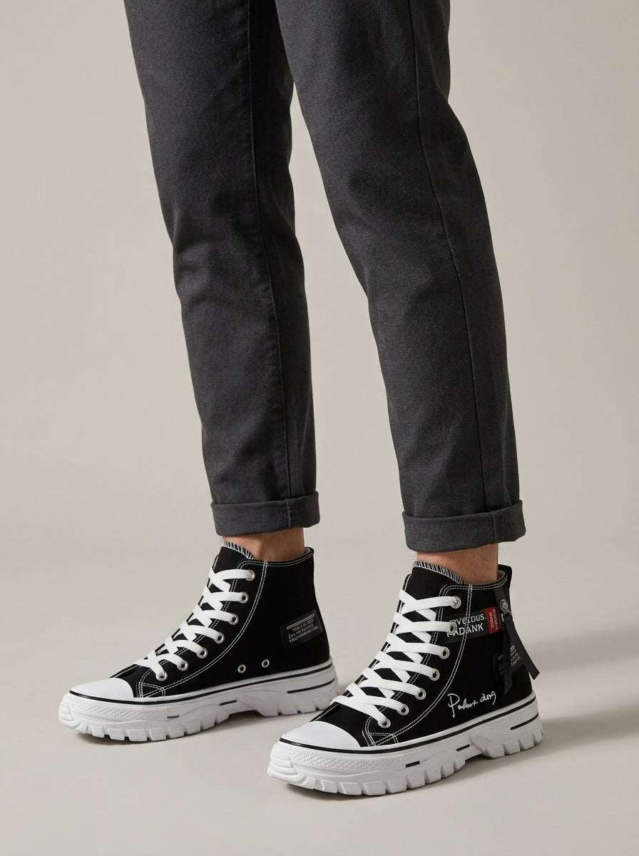 Mens_Casual_Lace_Up_High_Top_Canvas_Platform_Sneaker_Round_Toe_3