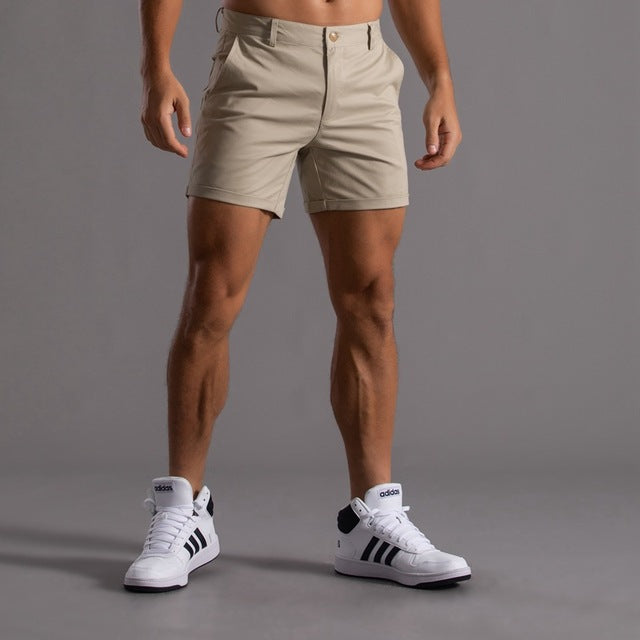 Mens_Chino_Summer_Shorts_Classic_Fit_Above_Knee_Length_2