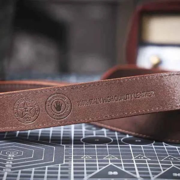 Men's Classic Leather Belt – With a Modern Buckle for Diverse Combinations and Various Occasions 20