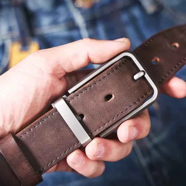 Men's Classic Leather Belt – With a Modern Buckle for Diverse Combinations and Various Occasions 22