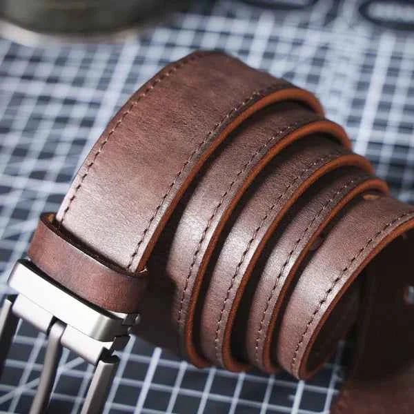 Men's Classic Leather Belt – With a Modern Buckle for Diverse Combinations and Various Occasions 23