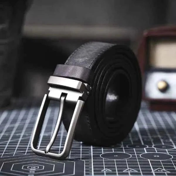 Men's Classic Leather Belt – With a Modern Buckle for Diverse Combinations and Various Occasions 3