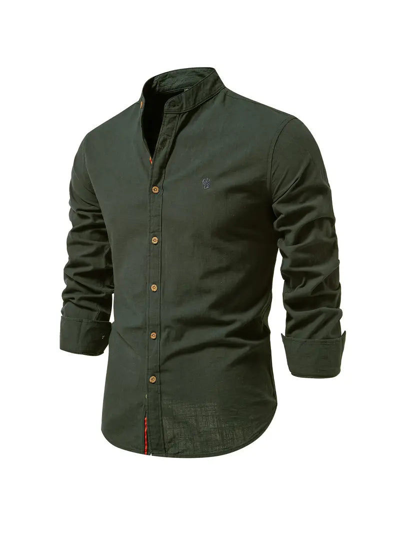 Mens_Classic_Long_Sleeve_Shirt_Refined_Look_Fine_Feel_1
