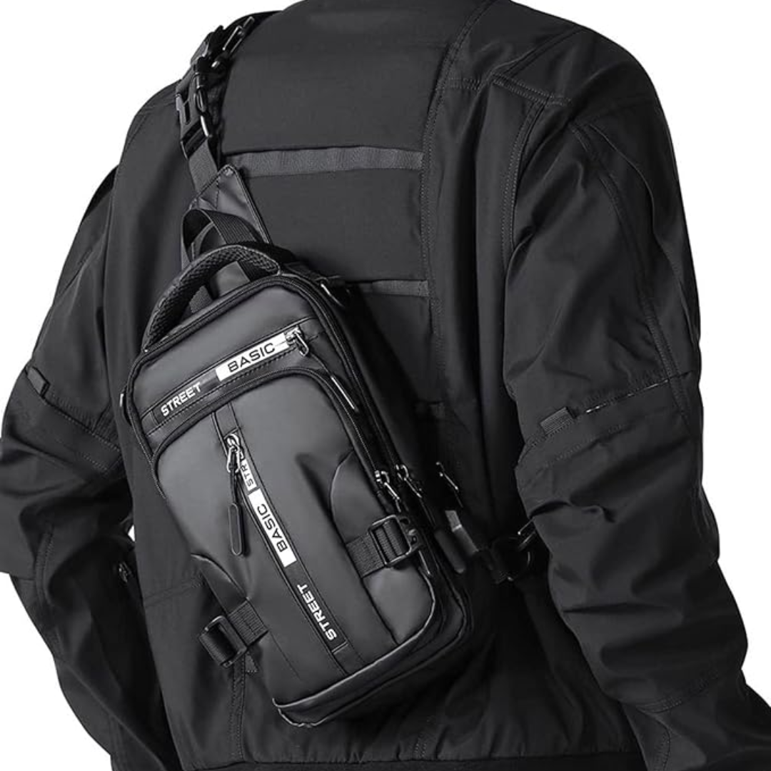 Men's Compact Crossbody Sling Backpack – Practical & Robust Storage 1