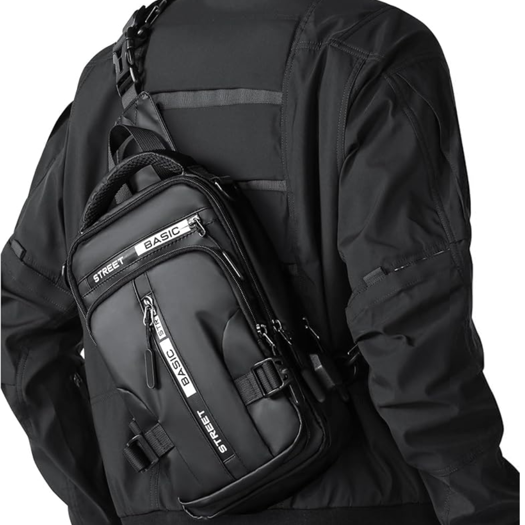 Men's Compact Crossbody Sling Backpack – Practical & Robust Storage 2