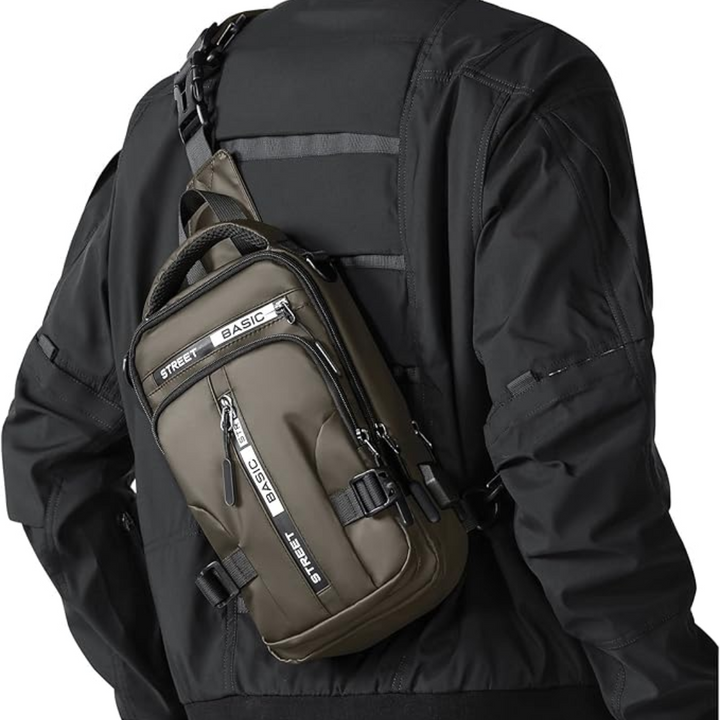 Men's Compact Crossbody Sling Backpack – Practical & Robust Storage 3