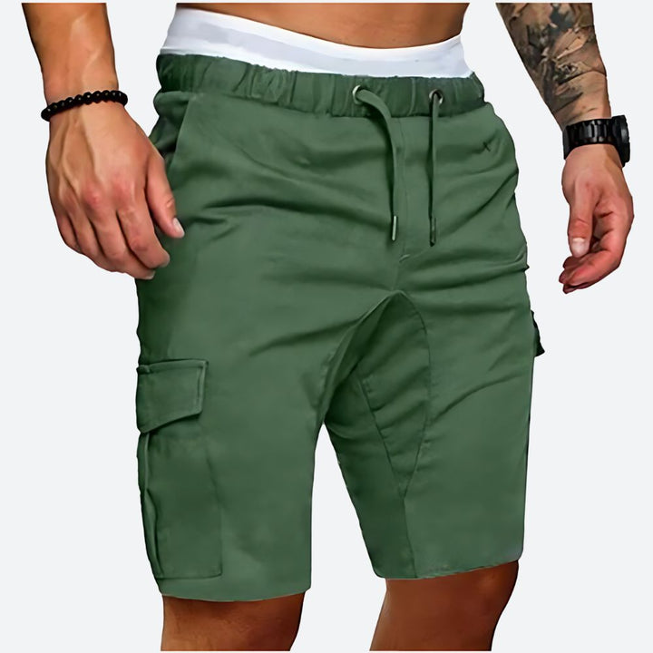 Mens_Cotton_Cargo_Shorts_With_Flap_Pockets_and_Leisure_Wear_5