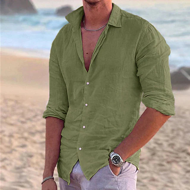 Mens_Cotton_Linen_Shirt_with_Kent_collar_and_button_placket_7