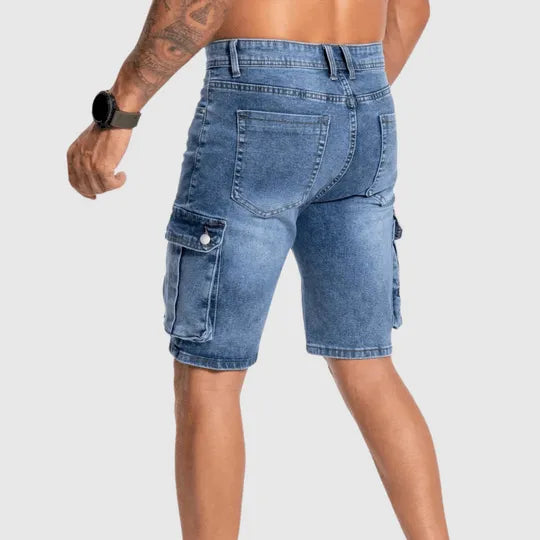 Mens_Denim_Cargo_Shorts_Multiple_Pockets_for_Summer_Wear_4