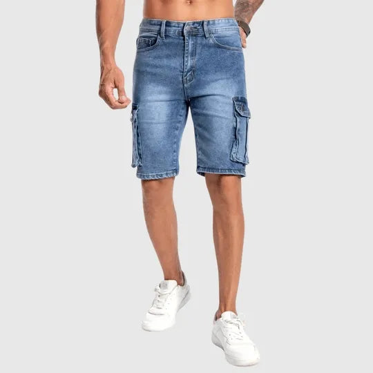 Mens_Denim_Cargo_Shorts_Multiple_Pockets_for_Summer_Wear_5