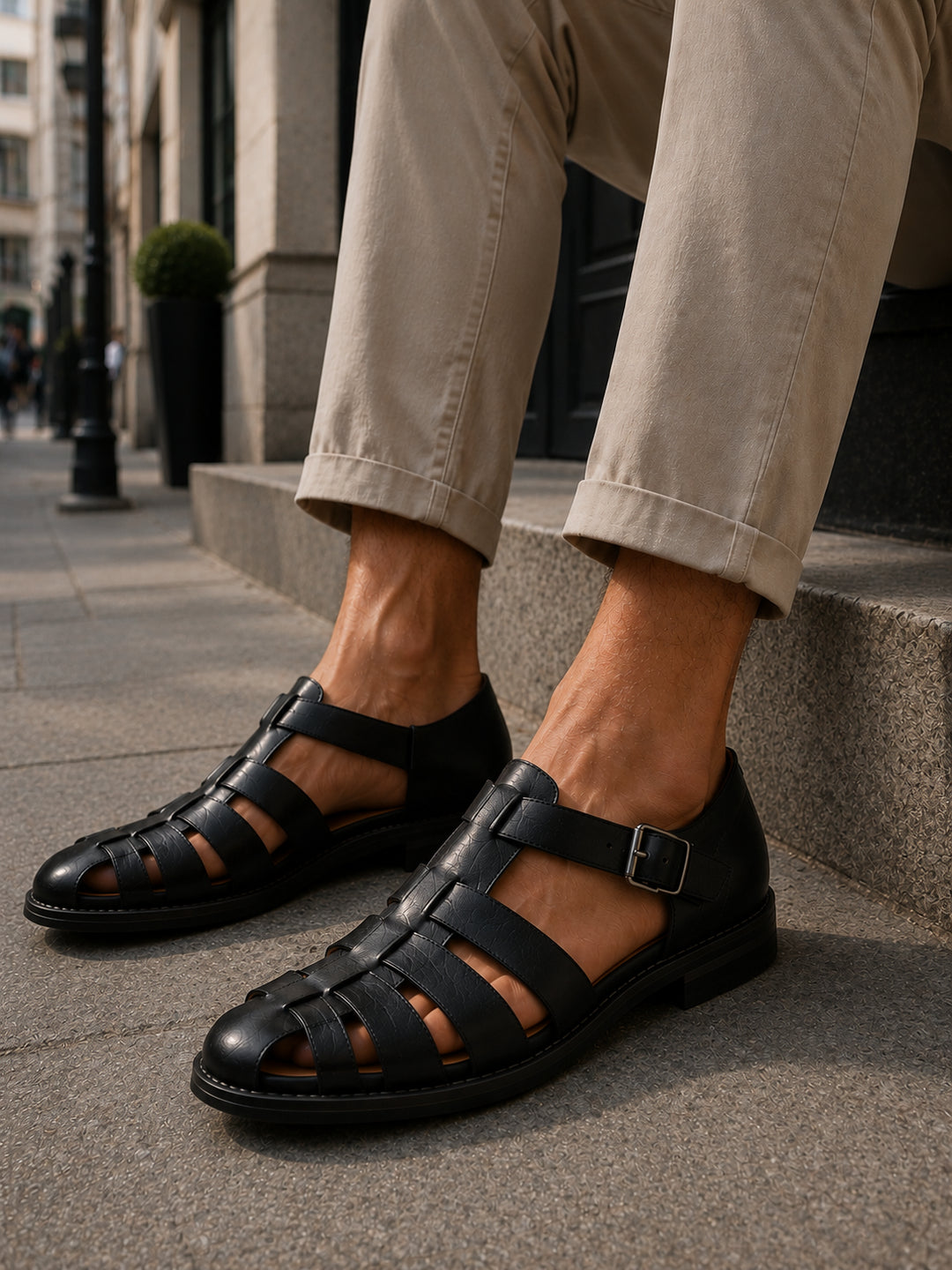 Mens_Fisherman_Sandals_Closed_Toe_with_Woven_Strap_Detail_1