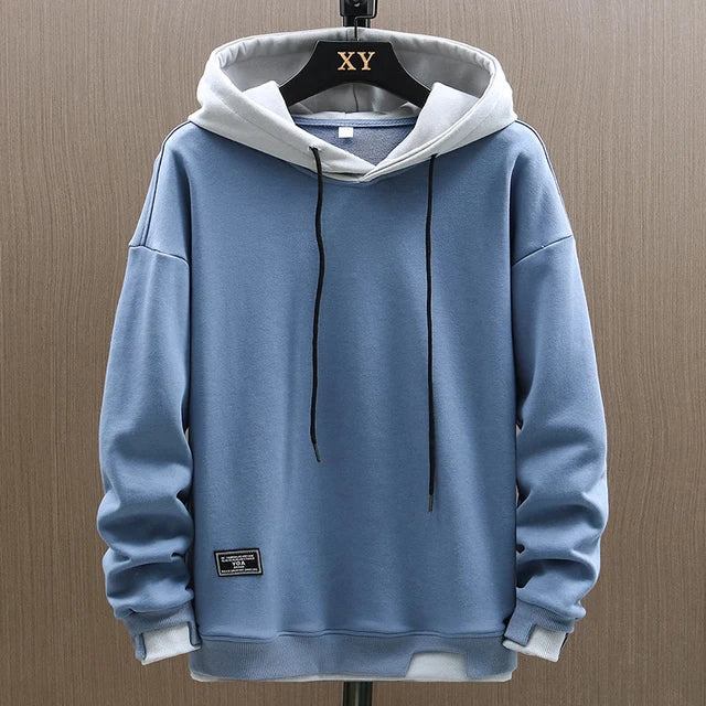 Mens_Fleece_Hoodie_Two_Tone_Contrast_Street_Pullover_Jumper_1