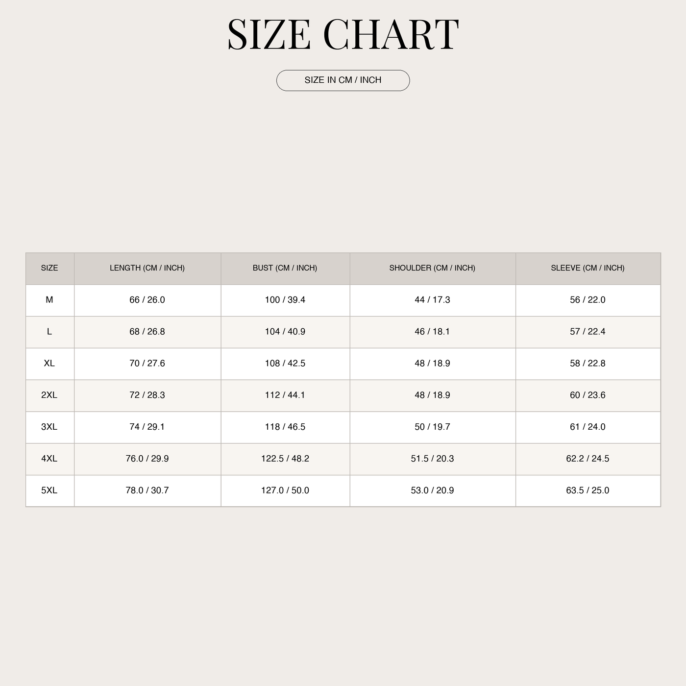 Men's Knit Cardigan – Stylish Vest for Casual Wear size chart