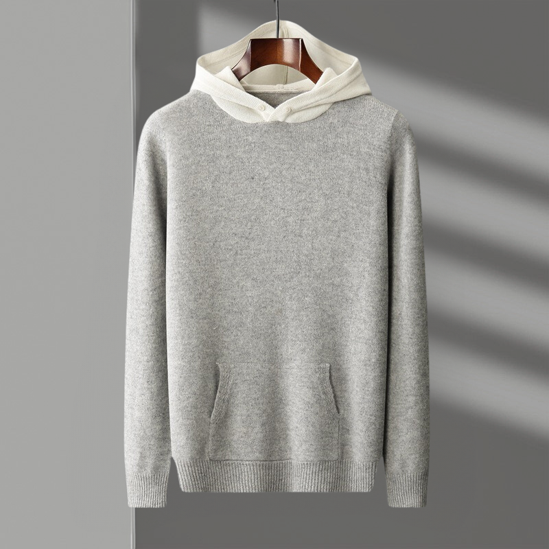 Mens_Knit_Hoodie_Knit_Design_and_Contrast_Hood_1