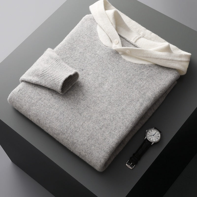 Mens_Knit_Hoodie_Knit_Design_and_Contrast_Hood_3