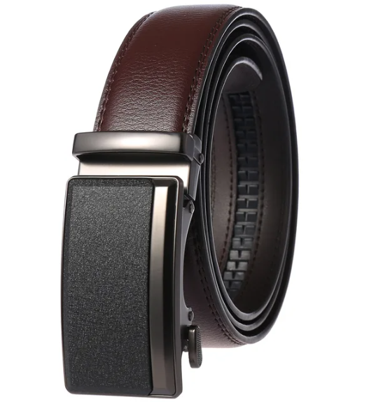 Men's Leather Belt – Automatic Buckle with Vegan Cow Leather 2
