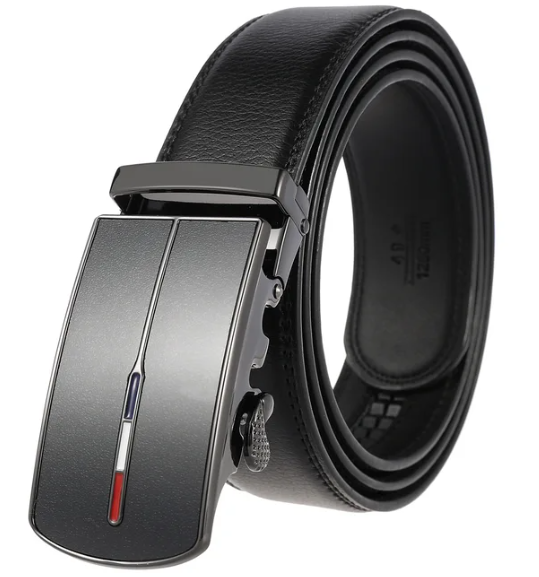 Men's Leather Belt – Automatic Buckle with Vegan Cow Leather 5