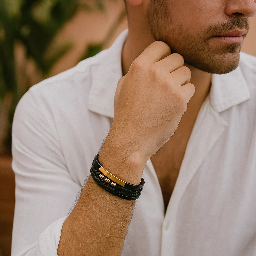 Men's Leather Bracelet – Suitable for Casual and Formal Occasions 2