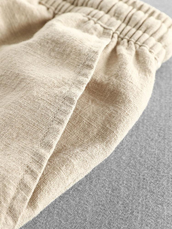 Mens_Linen_Drawstring_Shorts_Light_and_Breathable_4