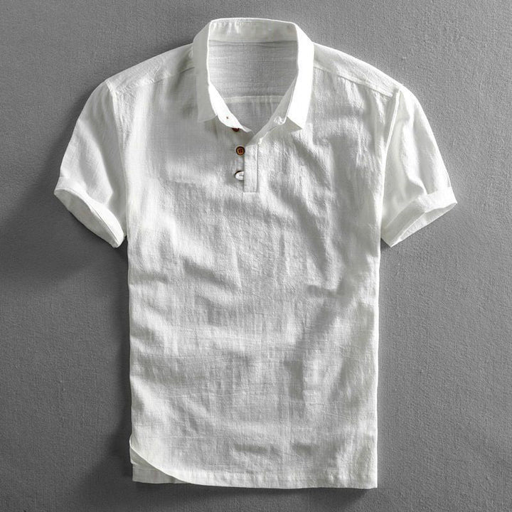 Mens_Linen_Polo_Classic_Short_Sleeve_Spread_Collar_5