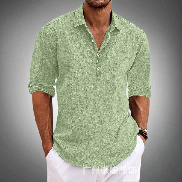 Mens_Linen_Polo_Shirt_Breathable_and_Lightweight_with_Button_6