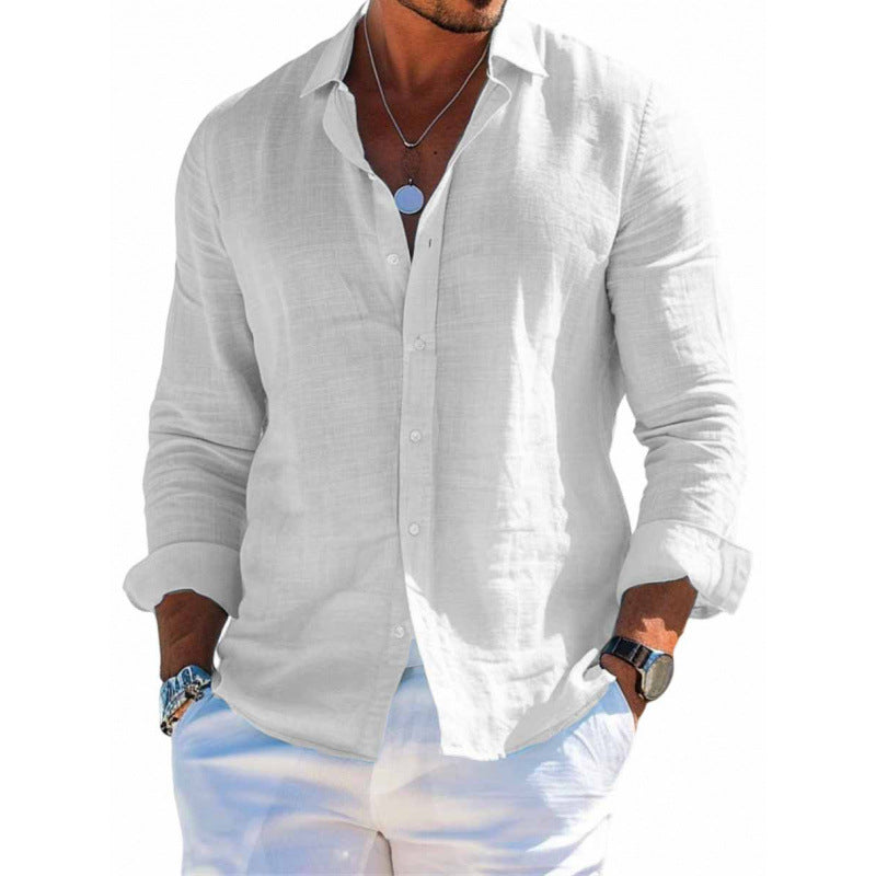 Mens_Linen_Shirt_With_Button_Placket_and_Long_Sleeves_2