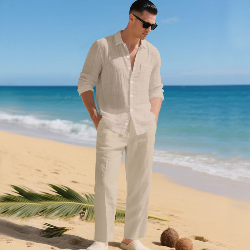 Mens_Linen_Shirt_and_Pants_Set_Lightweight_Summer_Outfit_1