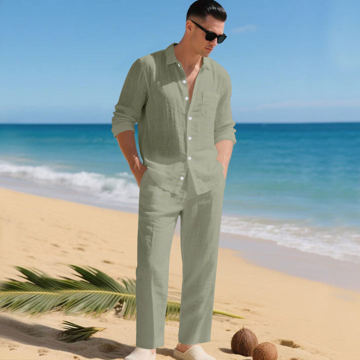 Mens_Linen_Shirt_and_Pants_Set_Lightweight_Summer_Outfit_2