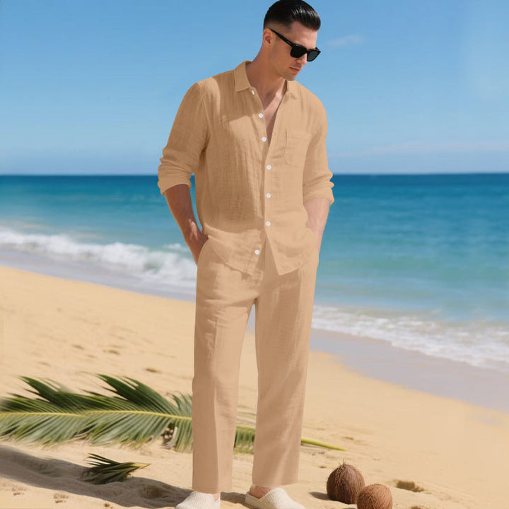 Mens_Linen_Shirt_and_Pants_Set_Lightweight_Summer_Outfit_3