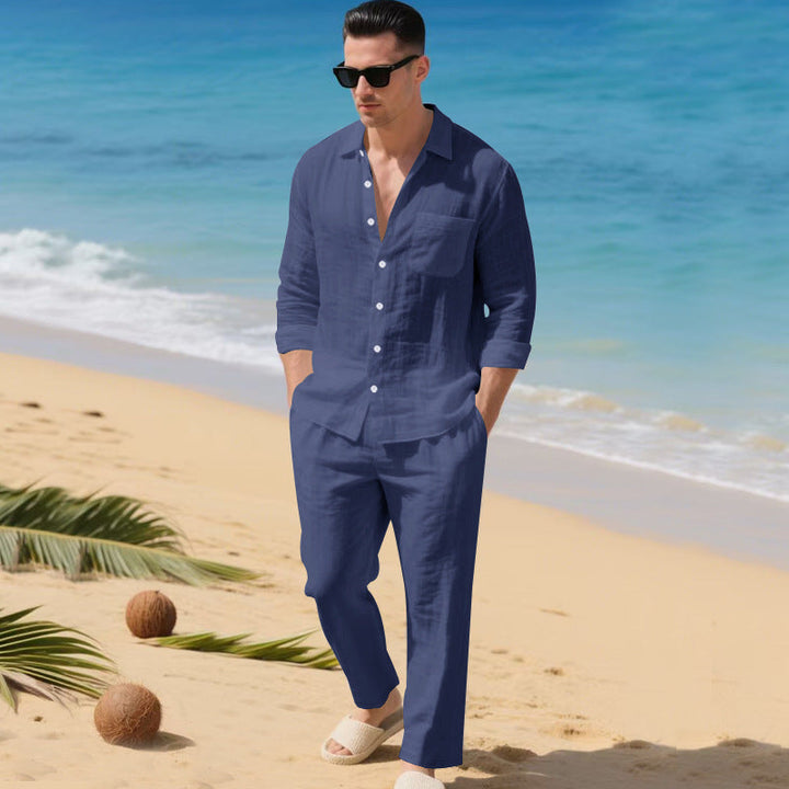 Mens_Linen_Shirt_and_Pants_Set_Lightweight_Summer_Outfit_5