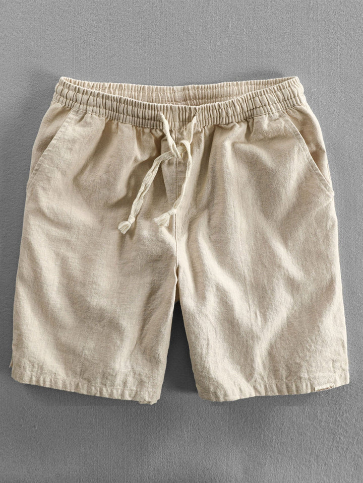 Mens_Linen_Shorts_Drawstring_Lightweight_and_Breathable_1