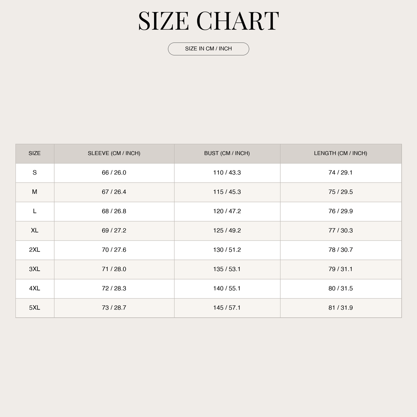 Men's Long-Sleeve Polo – Polished Collar and Chest Pocket size chart