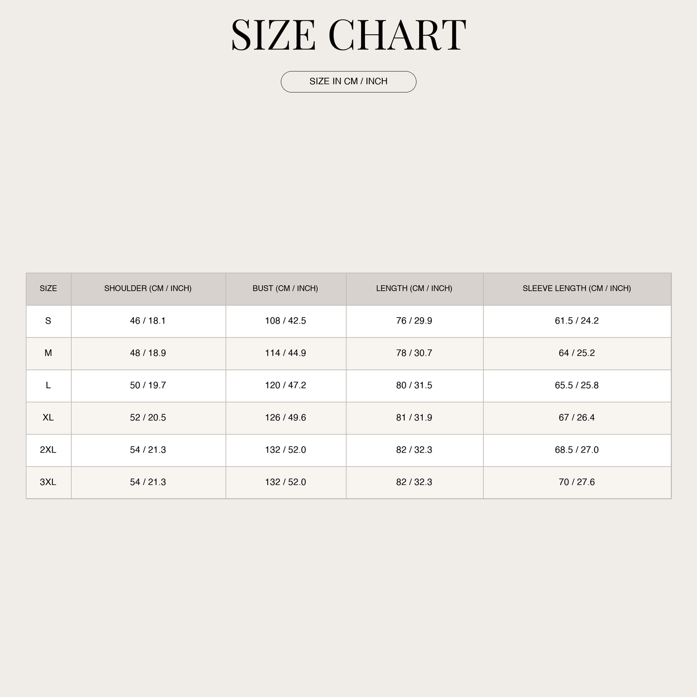 Men's Long-Sleeve Polo Shirt – Well-Shaped and Adaptable size chart