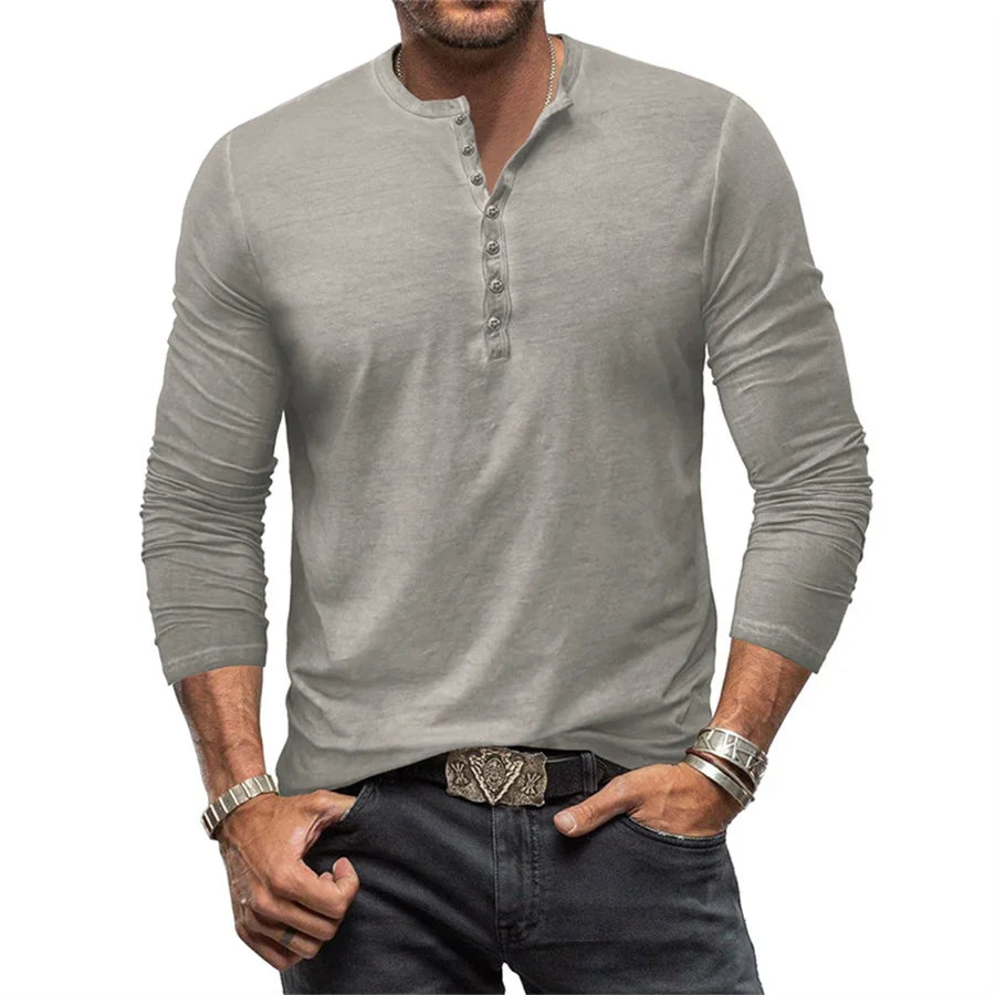 Mens_Long_Sleeve_Henley_Shirt_Cotton_Fabric_with_Relaxed_Comfort_1