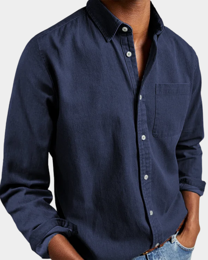 Mens_Long_Sleeve_Polo_Polished_Collar_and_Chest_Pocket_1