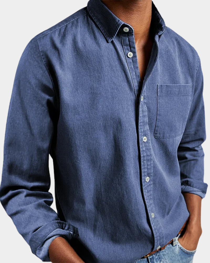 Mens_Long_Sleeve_Polo_Polished_Collar_and_Chest_Pocket_3