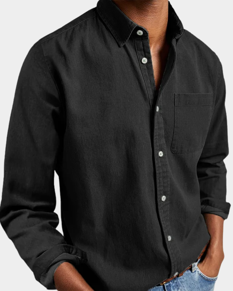 Mens_Long_Sleeve_Polo_Polished_Collar_and_Chest_Pocket_5