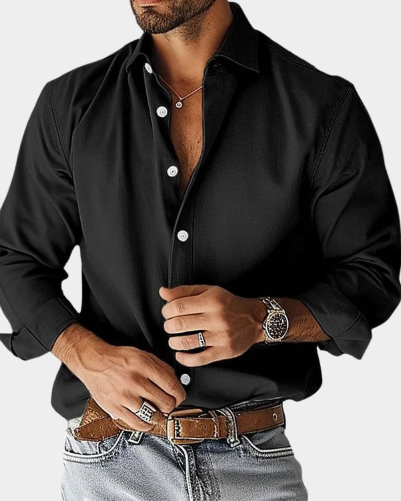 Men_s_Long_Sleeve_Shirt_Classic_Collar_and_Comfortable_Fit_7