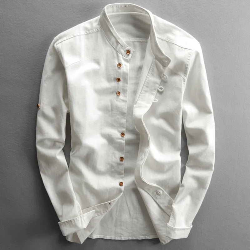 Mens_Long_Sleeve_Polo_Stand_Up_Collar_and_Comfortable_Fit_2