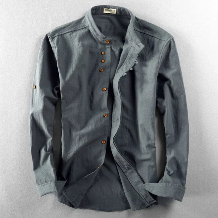 Mens_Long_Sleeve_Polo_Stand_Up_Collar_and_Comfortable_Fit_3