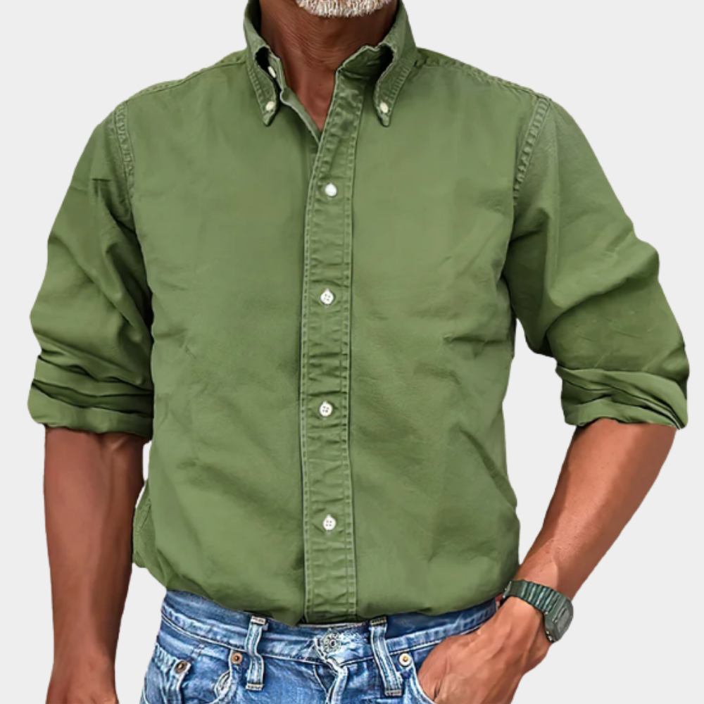 Mens_Long_Sleeve_Shirt_Button_Down_Collar_and_Comfortable_Fit_3