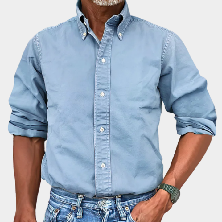 Mens_Long_Sleeve_Shirt_Button_Down_Collar_and_Comfortable_Fit_4