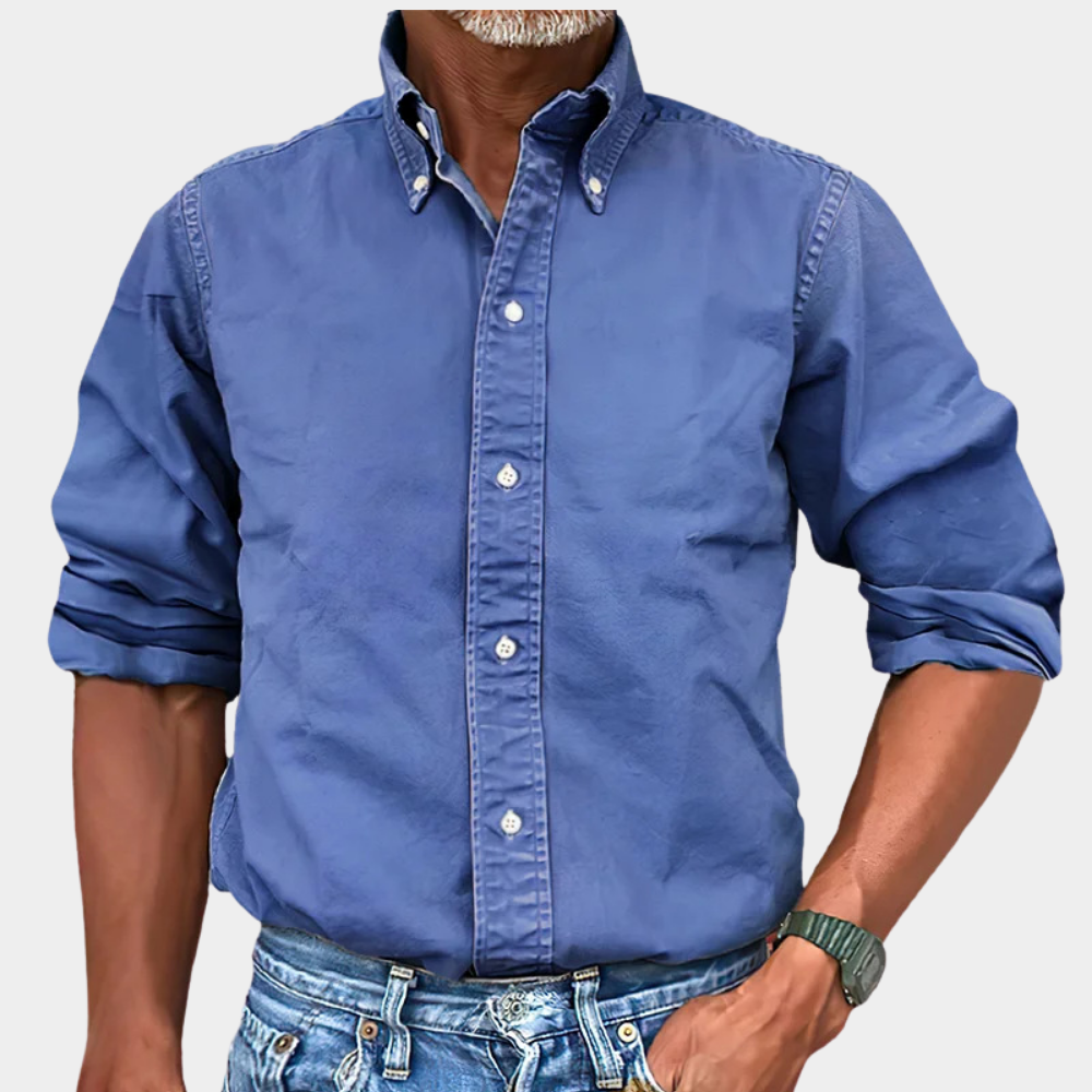 Mens_Long_Sleeve_Shirt_Button_Down_Collar_and_Comfortable_Fit_9