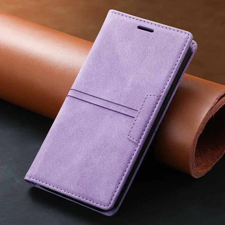 Men's Magnetic Leather Wallet Case – With Flip-Case Function 7