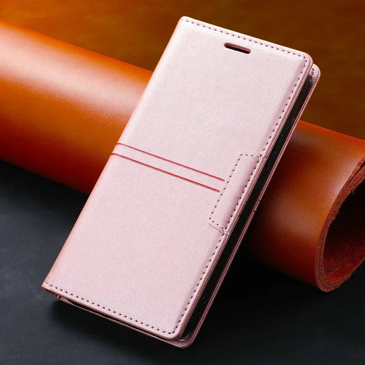 Men's Magnetic Leather Wallet Case – With Flip-Case Function 8