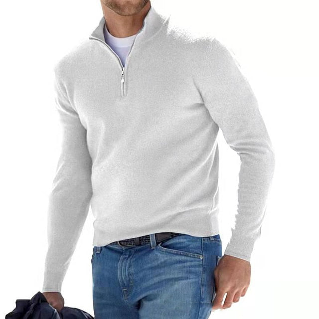 Mens_Merino_Wool_Knit_Sweater_V_Neck_with_Zipper_15