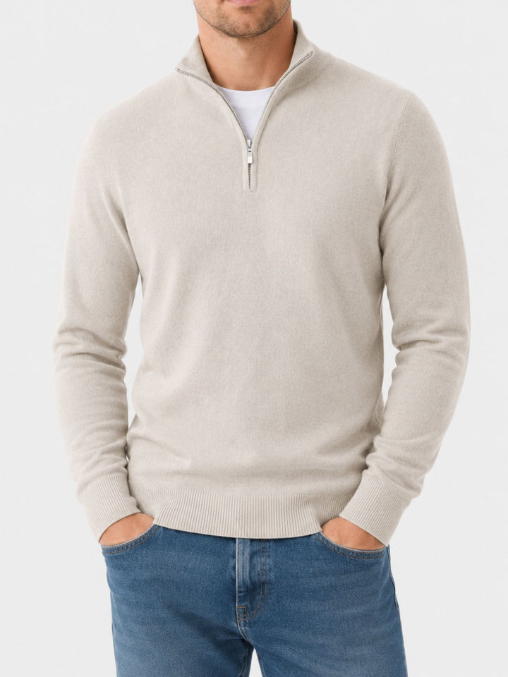 Mens_Merino_Wool_Knit_Sweater_V_Neck_with_Zipper_3